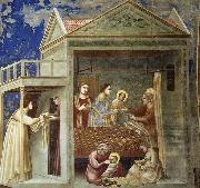 GIOTTO di Bondone The Birth of the Virgin oil painting artist
